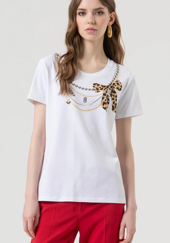T-Shirt Regular Estampa FRACOMINA