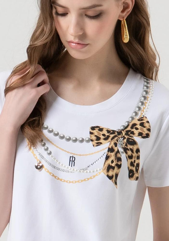 T-Shirt Regular Estampa FRACOMINA