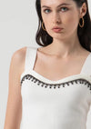 Top Malha Cropped Details FRACOMINA
