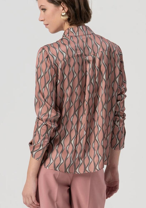 Camisa Estampa Conceptual FRACOMINA