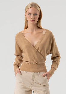  Camisola Cruzada Lurex FRACOMINA