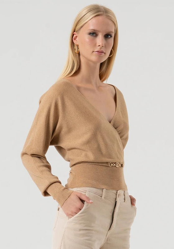 Camisola Cruzada Lurex FRACOMINA