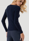 Camisola Malha Slim Nervuras FRACOMINA