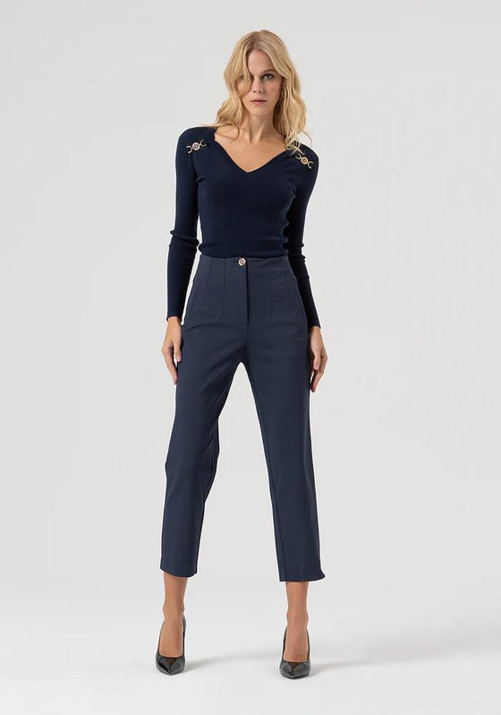 Camisola Malha Slim Nervuras FRACOMINA