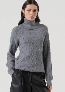  Camisola com Tranças e Pérolas FRACOMINA