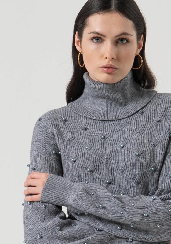 Camisola com Tranças e Pérolas FRACOMINA