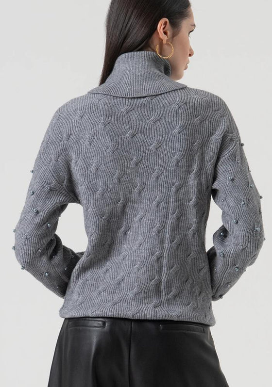 Camisola com Tranças e Pérolas FRACOMINA