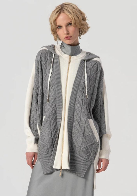 Cardigan Over Fit Sobreposição FRACOMINA