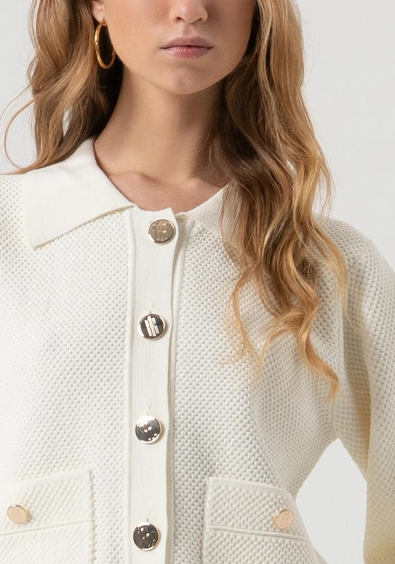 Conj. Saia e Camisola Malha Moss Stitch FRACOMINA