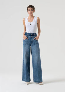  Calça Jeans Palazzo Double FRACOMINA