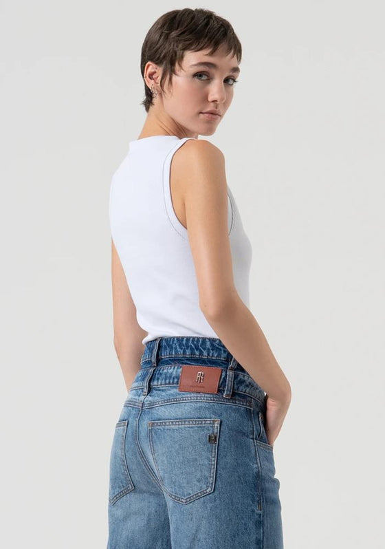 Calça Jeans Palazzo Double FRACOMINA