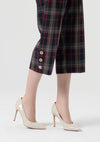 Calça Carrot Cropped Xadrez FRACOMINA