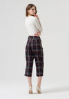Calça Carrot Cropped Xadrez FRACOMINA