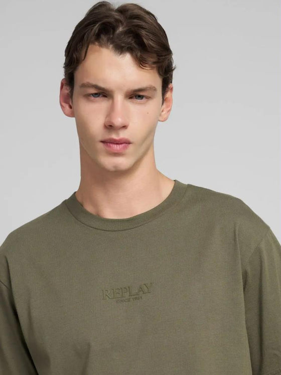 T-Shirt COTTON WITH LETTERING REPLAY