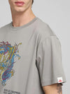 T-shirt DRAGON-PRINT JERSEY REPLAY