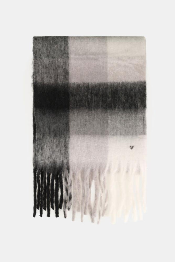 Cachecol Xadrez com Franjas DIXIE