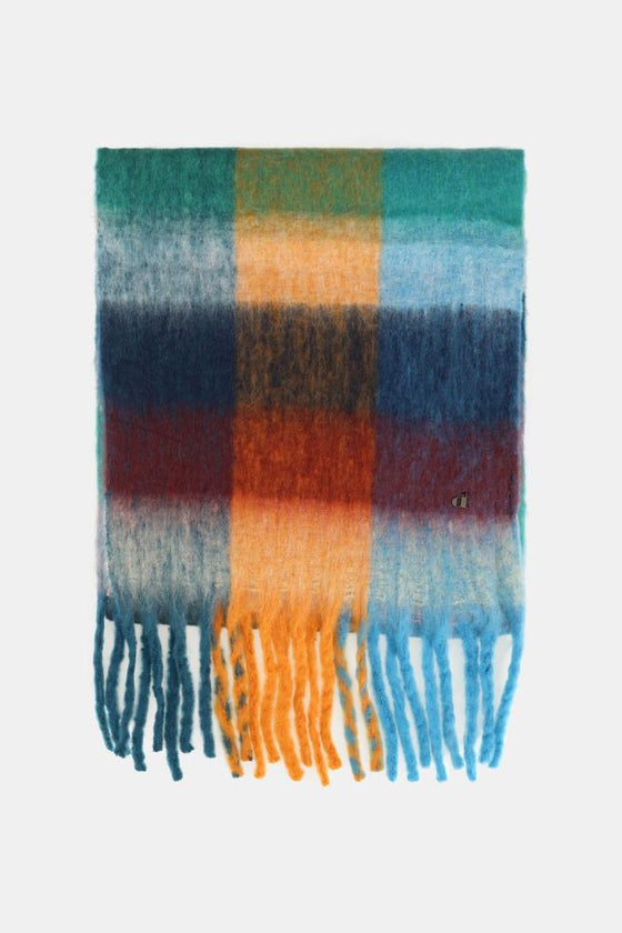 Cachecol Xadrez com Franjas DIXIE