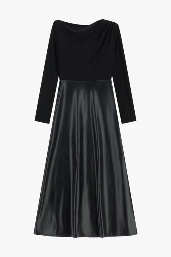 Vestido Longo Couro Sintético IMPERIAL