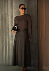 Vestido Longo Couro Sintético IMPERIAL
