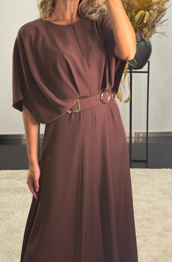 Vestido Midi com Cinto IMPERIAL