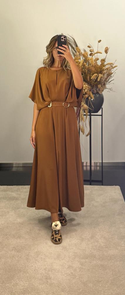 Vestido Midi com Cinto IMPERIAL