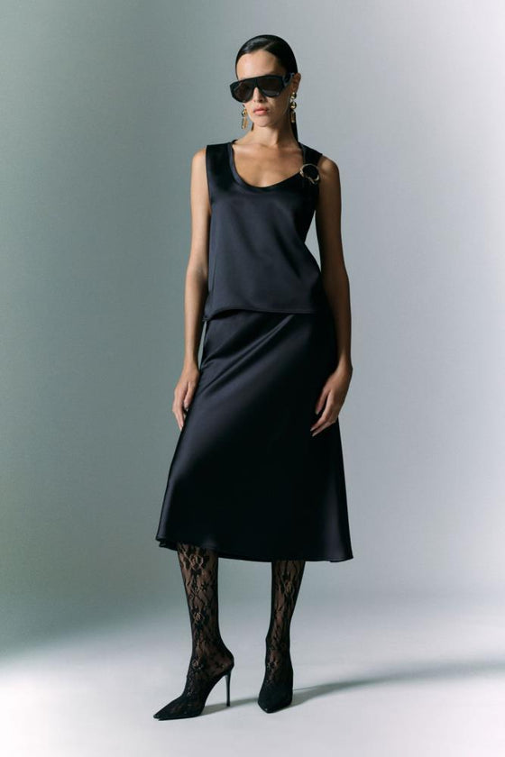 Saia Midi Cetim IMPERIAL