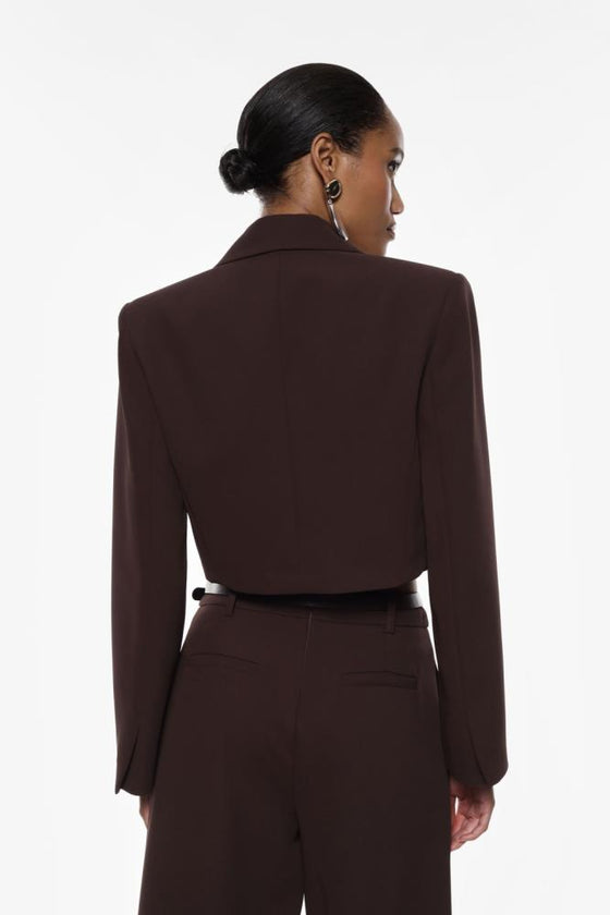 Blazer Crop Botão IMPERIAL