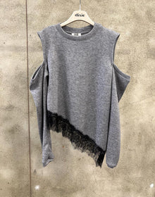  Camisola Cut Off Renda DIXIE