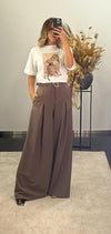 Calça Larga Wide high-waisted IMPERIAL