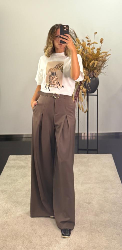 Calça Larga Wide high-waisted IMPERIAL