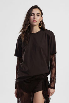  T-shirt Mangas Renda DIXIE