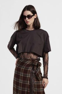  T-Shirt Cropped Renda DIXIE
