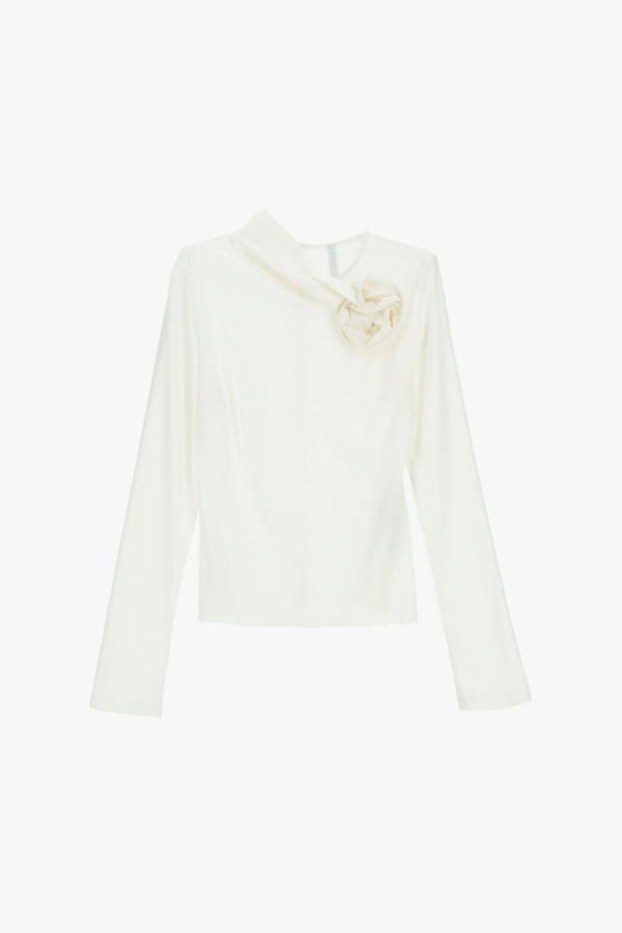 Camisola Detalhe Flor Assimétrica IMPERIAL