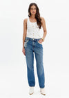 Calça Jeans Boyfriend Pérolas LANÇA PERFUME