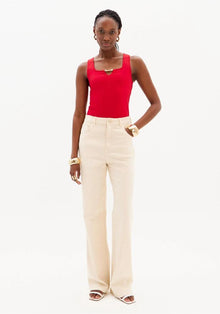  Calça Wide Leg Sarja LANÇA PERFUME