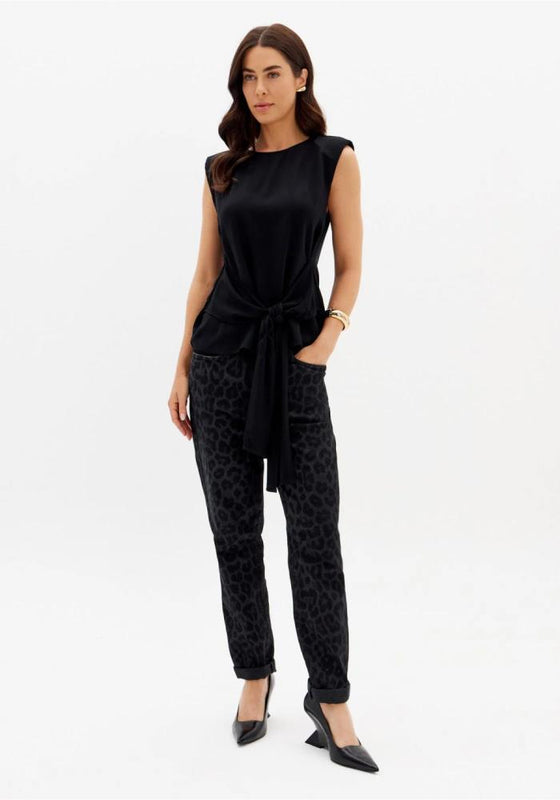 Calça Jeans Luna Mom Animal LANÇA PERFUME