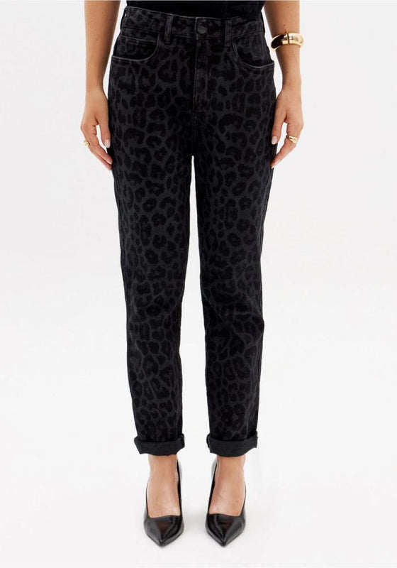 Calça Jeans Luna Mom Animal LANÇA PERFUME