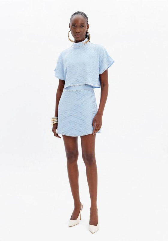 Blusa Cropped Cristais LANÇA PERFUME