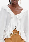 Blusa com Folhos LANÇA PERFUME