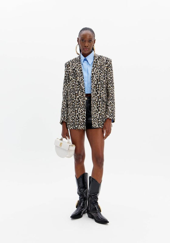 Blazer Over Animal Print LANÇA PERFUME