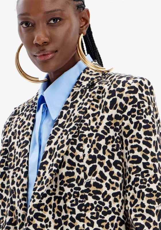 Blazer Over Animal Print LANÇA PERFUME