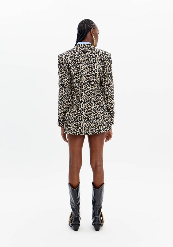Blazer Over Animal Print LANÇA PERFUME