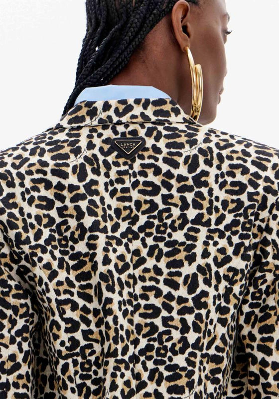 Blazer Over Animal Print LANÇA PERFUME