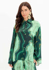 Camisa Estampa e Mangas Flare LANÇA PERFUME
