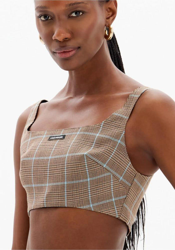 Top Cropped Xadrez LANÇA PERFUME