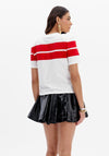 T-shirt Risca com Ombro LANÇA PERFUME