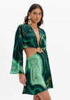 Vestido Mini Estampado Argola LANÇA PERFUME