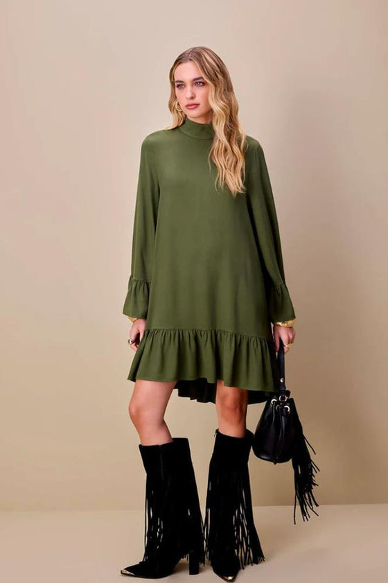 Vestido com Folho LANÇA PERFUME