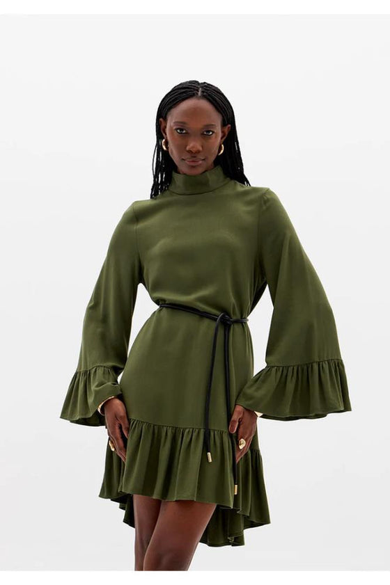 Vestido com Folho LANÇA PERFUME