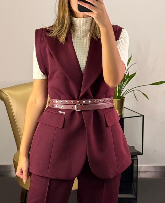 Blazer Estruturado c/ Cinto SAHOCO